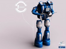 robot azul